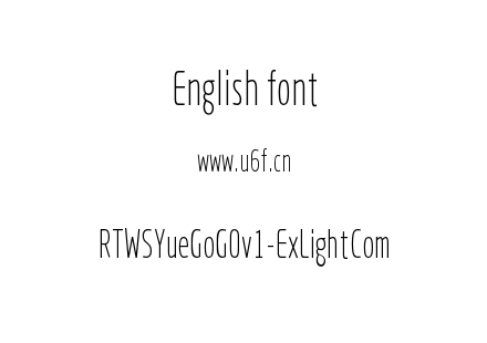 RTWSYueGoG0v1-ExLightCom.ttf下载