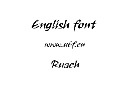 字体-Ruach.TTF下载