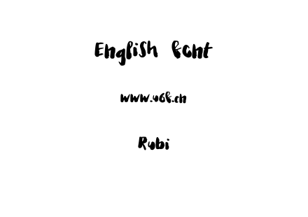 Rubi.ttf下载