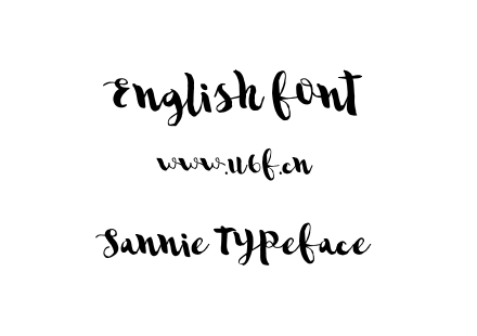 Sannie Typeface.ttf下载