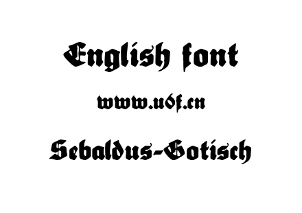 字体-Sebaldus-Gotisch.ttf下载