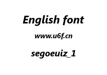 segoeuiz_1.ttf下载