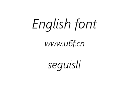 seguisli.ttf下载