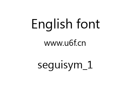 seguisym_1.ttf下载