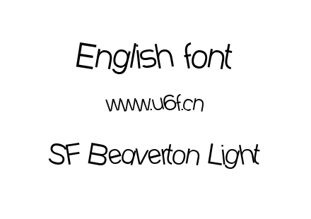 SF Beaverton Light.ttf下载