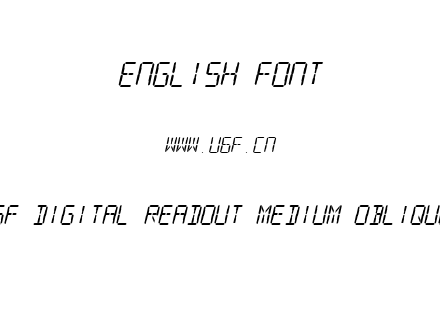 SF Digital Readout Medium Oblique.ttf下载