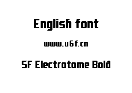 SF Electrotome Bold.ttf下载