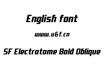 SF Electrotome Bold Oblique.ttf下载