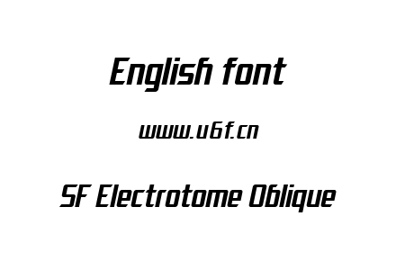 SF Electrotome Oblique.ttf下载