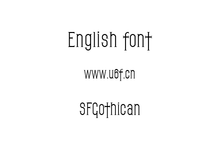 字体-SFGothican.ttf下载