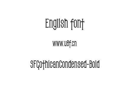 字体-SFGothicanCondensed-Bold.ttf下载