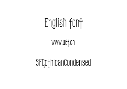 字体-SFGothicanCondensed.ttf下载