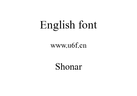 Shonar.ttf下载