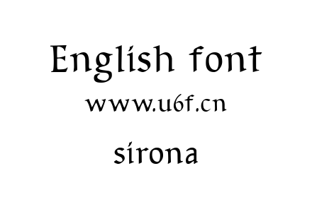 sirona.ttf下载