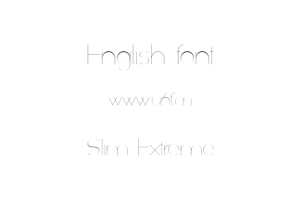 字体-Slim Extreme.ttf下载
