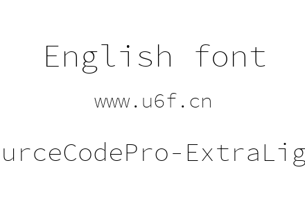 SourceCodePro-ExtraLight.ttf下载