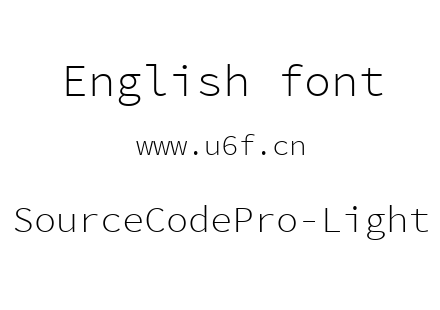 SourceCodePro-Light.ttf下载