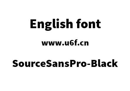 SourceSansPro-Black.ttf下载