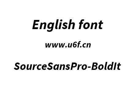 SourceSansPro-BoldIt.ttf下载
