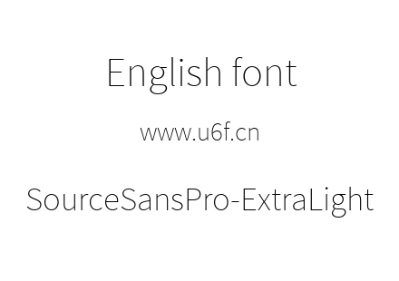 SourceSansPro-ExtraLight.ttf下载