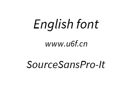 SourceSansPro-It.ttf下载
