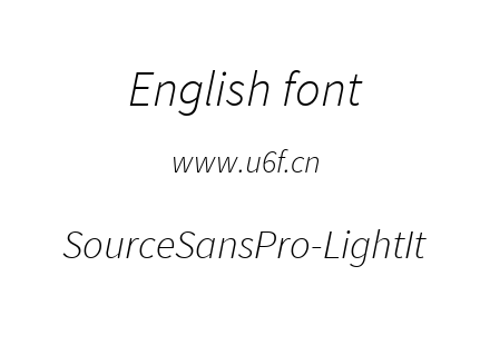 SourceSansPro-LightIt.ttf下载