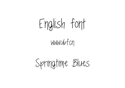 Springtime Blues.ttf下载