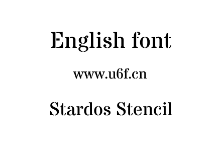 字体-Stardos Stencil.ttf下载