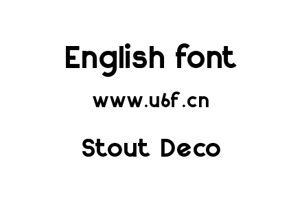 字体-Stout Deco.ttf下载