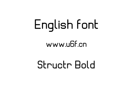 Structr Bold.ttf下载