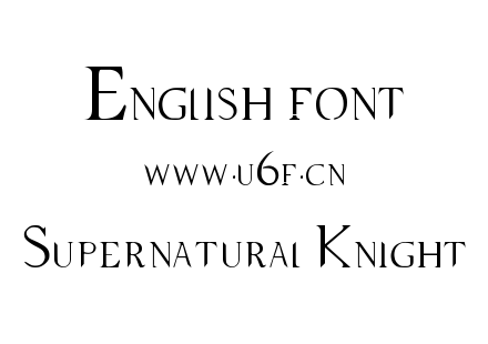 字体-Supernatural Knight.ttf下载