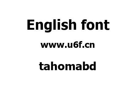tahomabd.ttf下载