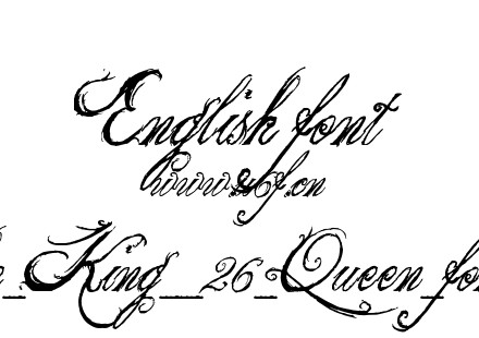 the_King__26_Queen_font.ttf下载