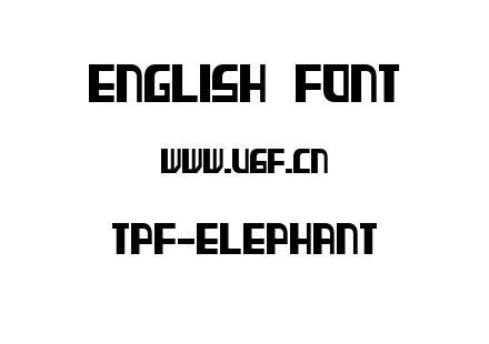TPF-Elephant.ttf下载
