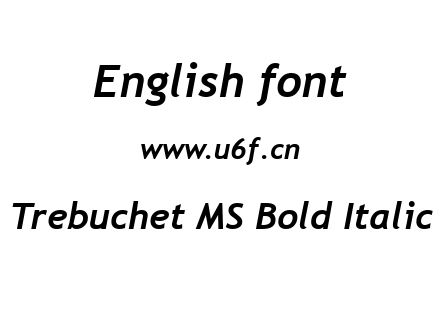 Trebuchet MS Bold Italic.ttf下载