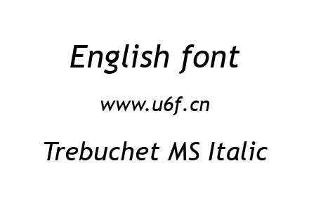 Trebuchet MS Italic.ttf下载
