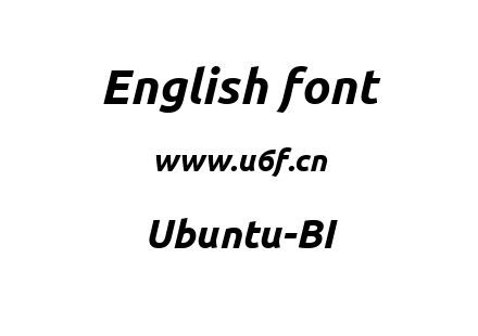 Ubuntu-BI.ttf下载
