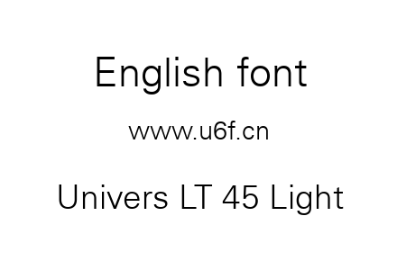 Univers LT 45 Light.ttf下载