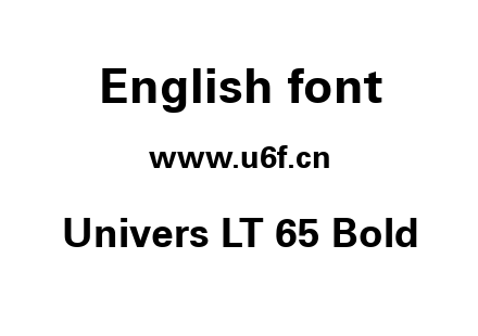 Univers LT 65 Bold.ttf下载