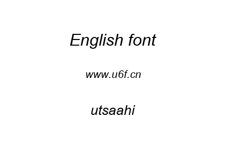 utsaahi.ttf下载