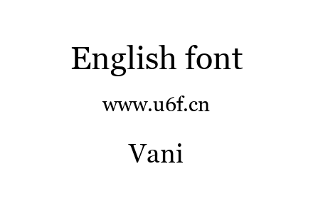 Vani.ttf下载