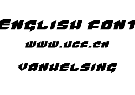 字体-vanhelsing.ttf下载