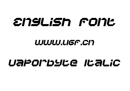 Vaporbyte Italic.ttf下载