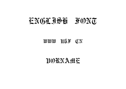 字体-Vorname.ttf下载