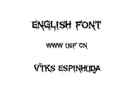 字体-Vtks Espinhuda.ttf下载