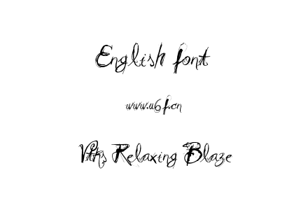 字体-Vtks Relaxing Blaze.ttf下载
