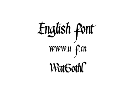 字体-WatGoth1.ttf下载
