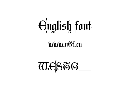 字体-WESTG___.TTF下载
