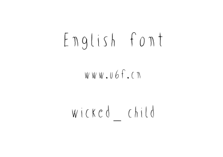 wicked_child.ttf下载