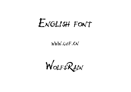 WolfsRain.ttf下载